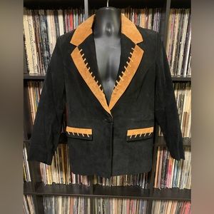Vintage Cripple Creek Western Leather Blazer